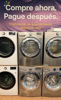 LG 4.3 Cu. Ft. Front Load Washer and 7.4 Cu. Ft. Gas Dryer