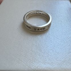 Tiffany 1837 Ring In Silver (Size 5.5)