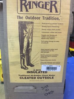 Ranger A 2070 size 10 chest waders...still in original box