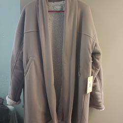 Women's Beige Teddy Coat