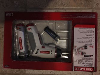 Craftsman electric screw driver flash light combo set