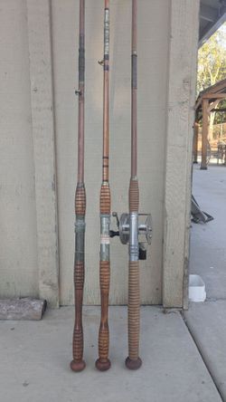 Vintage saltwater fishing rods reel