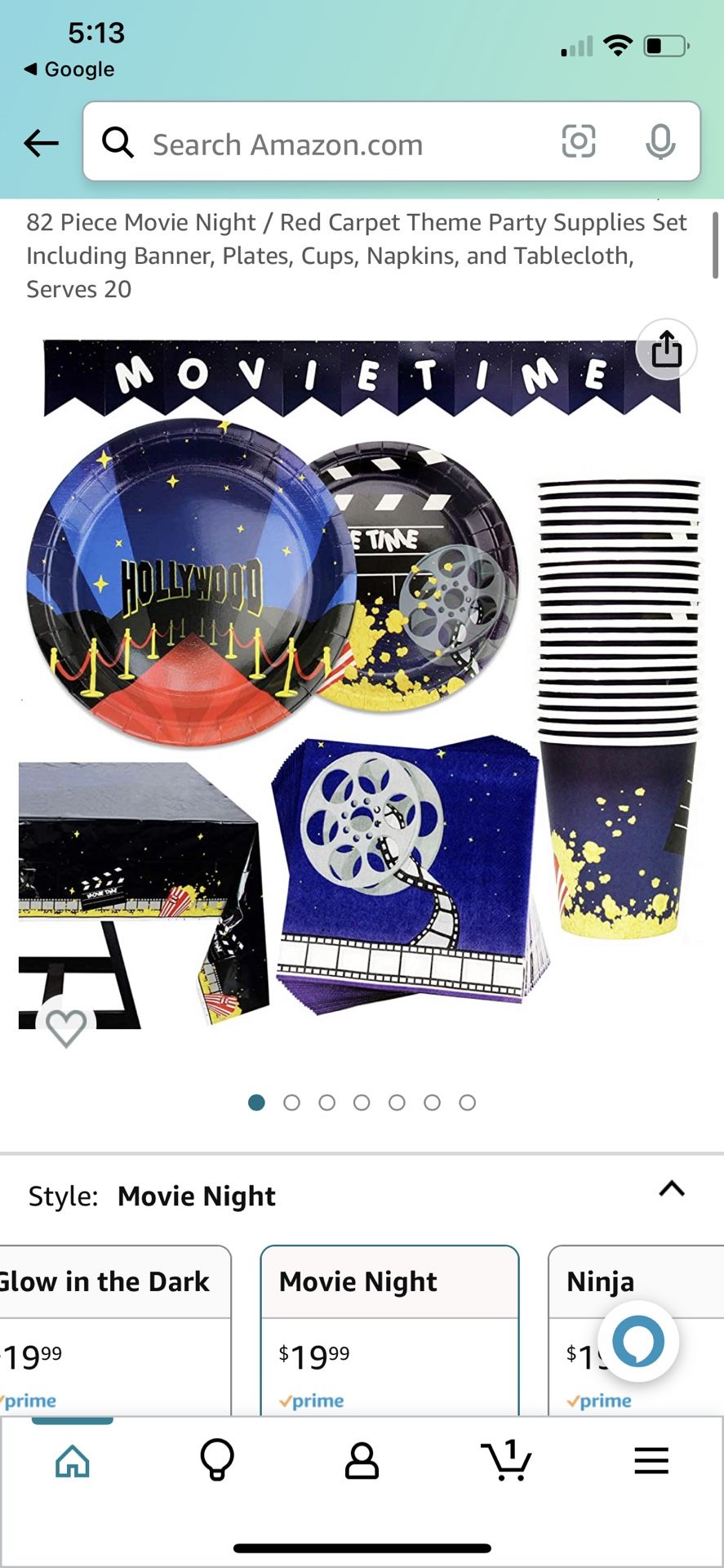 Movie Night/Red Carpet Party Theme Supplies