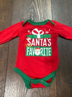 Boys or girls Christmas shirt size 0/3 months holiday time #5