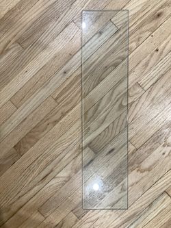 Three glass shelves