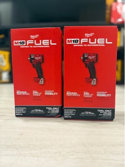 Milwaukee M18 FUEL 3/8" Compact Impact Wrench 2854-20  (Each $170)