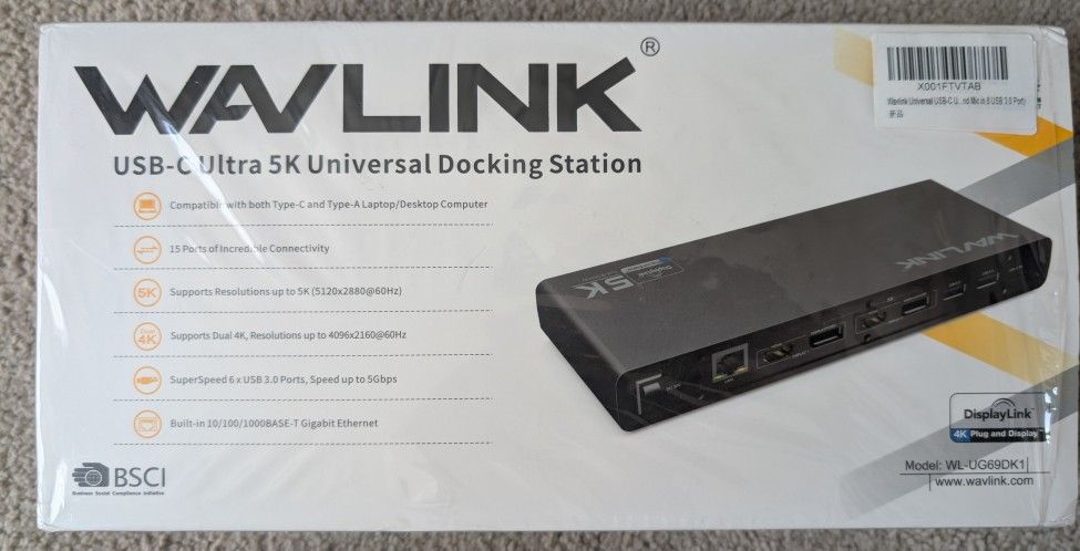 Wavlink USB-C 4k Dual Docking Station
