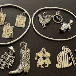 Sterling Silver Pendants And Bracelets, Not Scrap