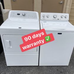 Maytag Set Washer And Dryer 90 Days Warranty 