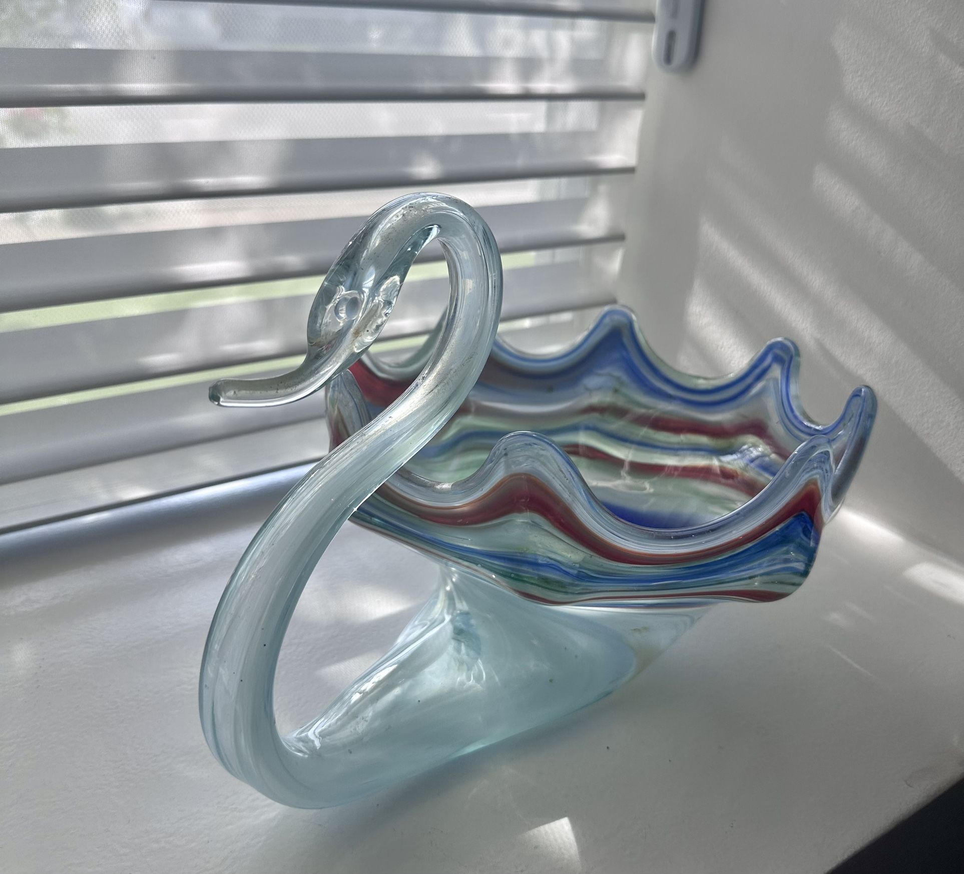 Swan Glass Bowl