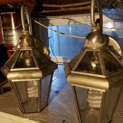 Outdoor Lighted Sconces