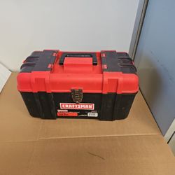 Craftsman Tool Box Plastic with Lid Storage Tote Tray 17 inch Wide  959317