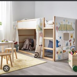 KURA - IKEA Bunk Bed + 2 twin mattresses 