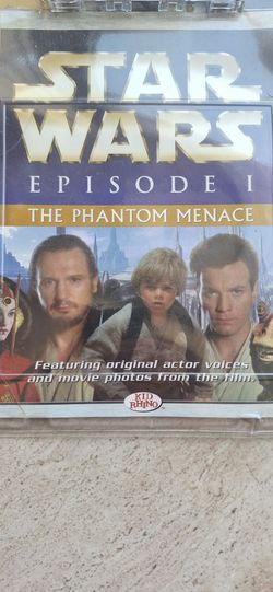 NEW OLD STOCK Item Sealed 1999 STAR WARS EPISODE 1: The Phantom Menace 24-page book and cassette tape read-along set
