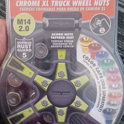 Doorman Chrome XL Truck Lug Nuts M14-2.0 Model Number 712-545 MXL