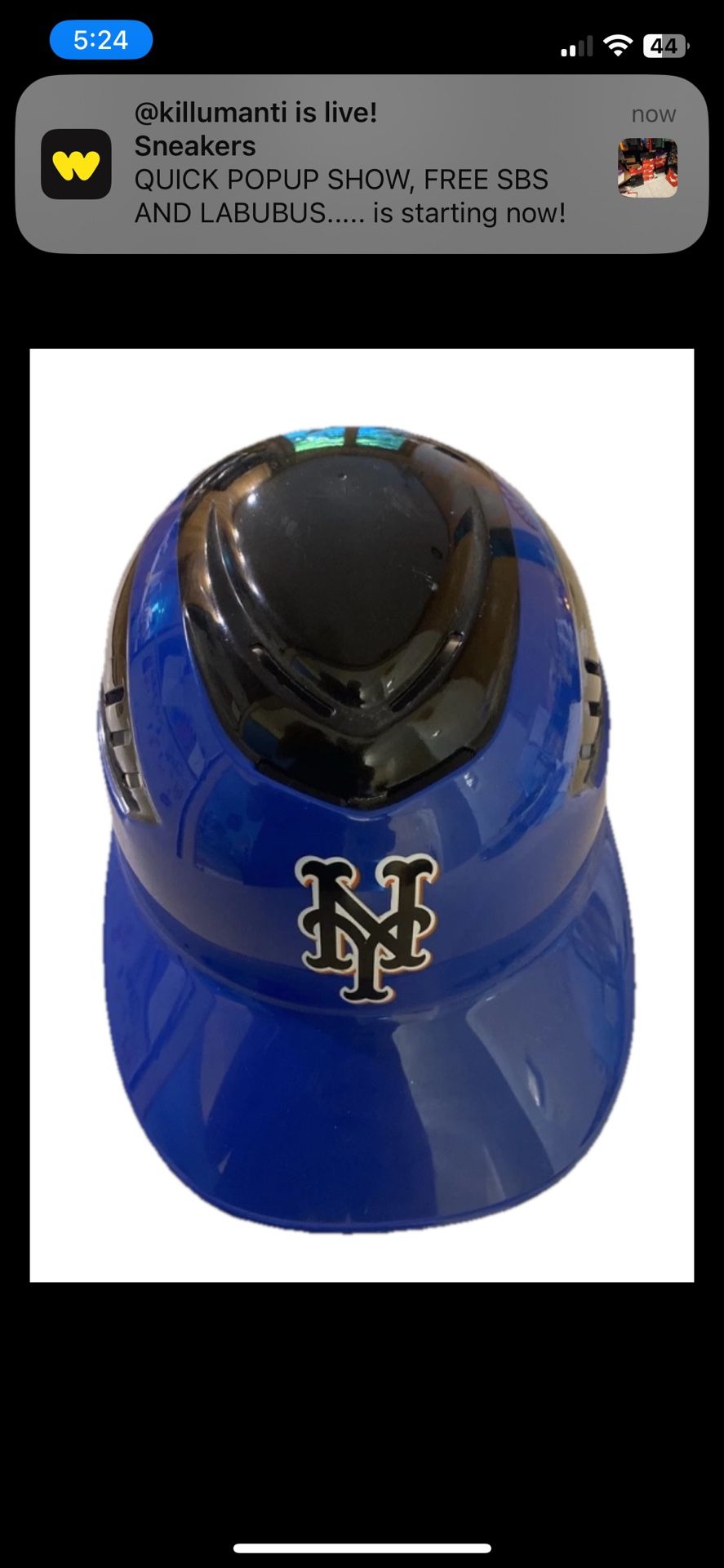 Harrahs Resort New York Mets Replica Helmet Atlantic City 