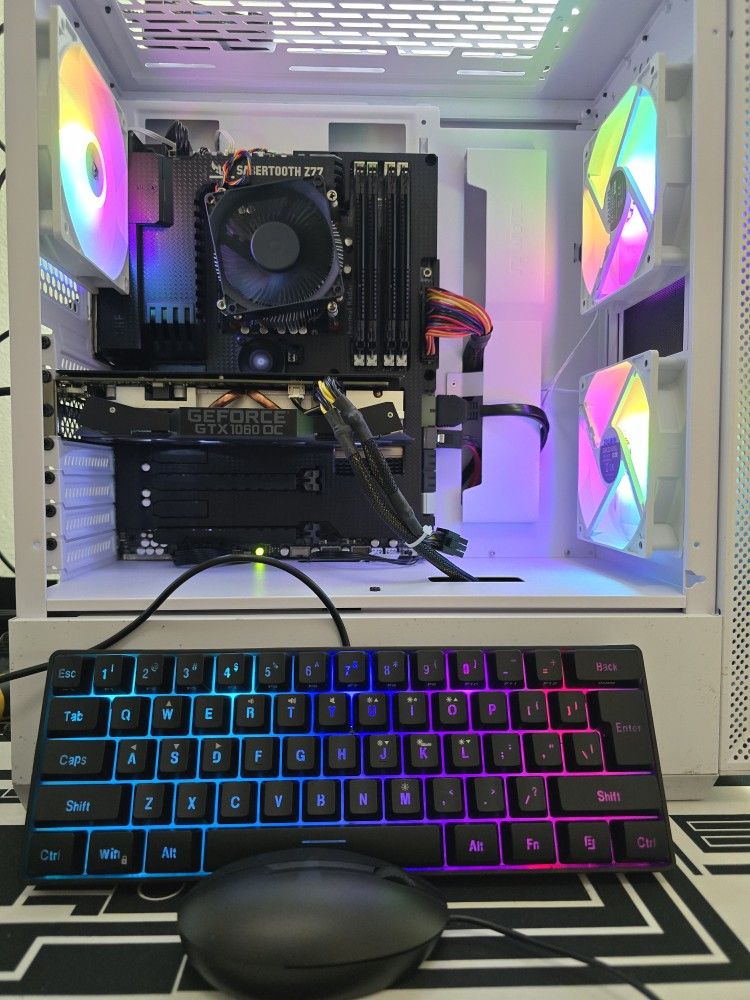 Gaming pc desktop computer intel i7, gtx 1060, 16 gb ram, ssd, hdd, wifi bundle