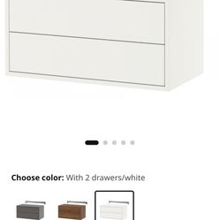 Two Floating IKEA Nightstands  Eket
