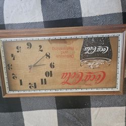 Coca cola clock