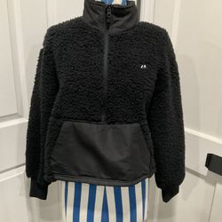 RVCA SHERPA HALF ZIP PULL OVER JACKET