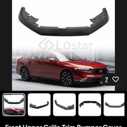 Front Upper Grille Trim Bumper Cover Fits 2023-2024 Honda Accord EX LX HO1210182