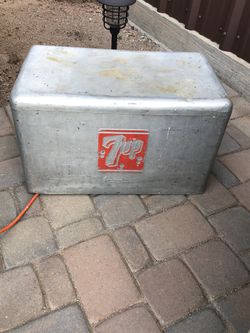 Antique 7UP Cooler