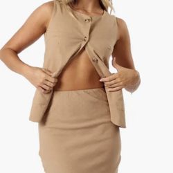 PETAL & PUP Peter Cotton Vest & Maxi Skirt Set NWOT