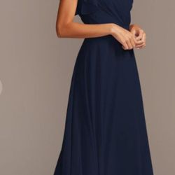 Sizes 18 & 20 Flutter sleeve  bridesmaid dress David's Bridal