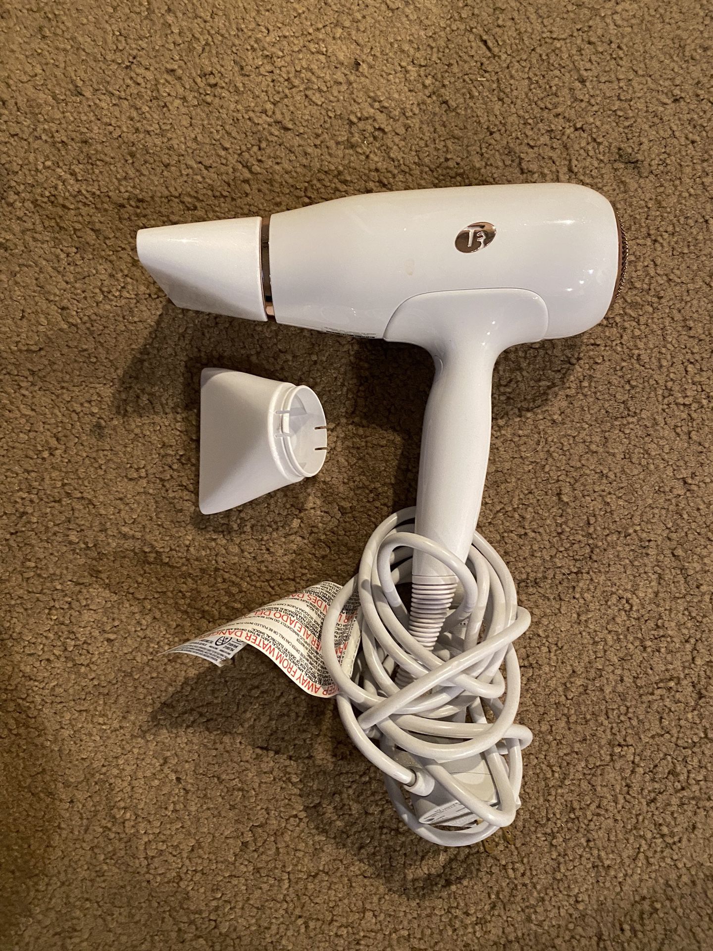 T3 Featherweight 3i Professional Ionic Hair Dryer - White (76800)