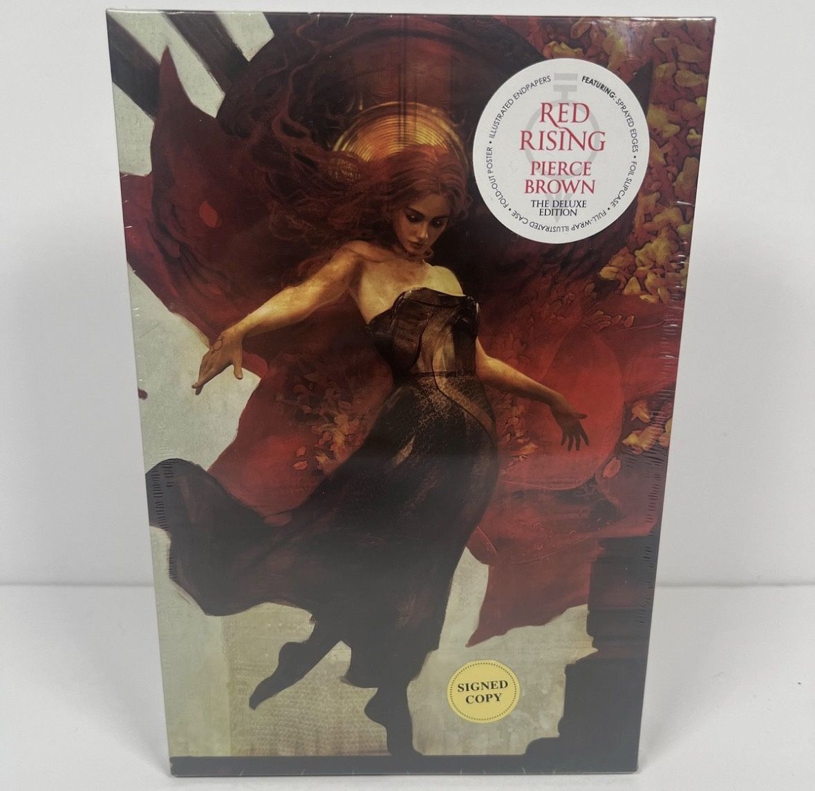 Pierce Brown SIGNED BOOK Red Rising DELUXE SLIPCASE EDITION Hardcover IN HAND