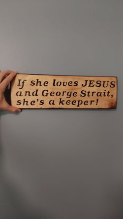 Country Chistian decor real wood signage