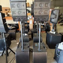 Bluetooth PRORECK Club AEF 12-Inch 4000 Watt DJ/Powered PA Speaker System Combo Set
