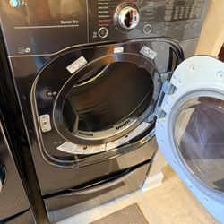 LG Front Load Dryer & Storage 
