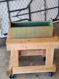 Old school wooden tool box