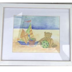 Nice Kids Room Signature Beach Art  15.5x12.5 GC