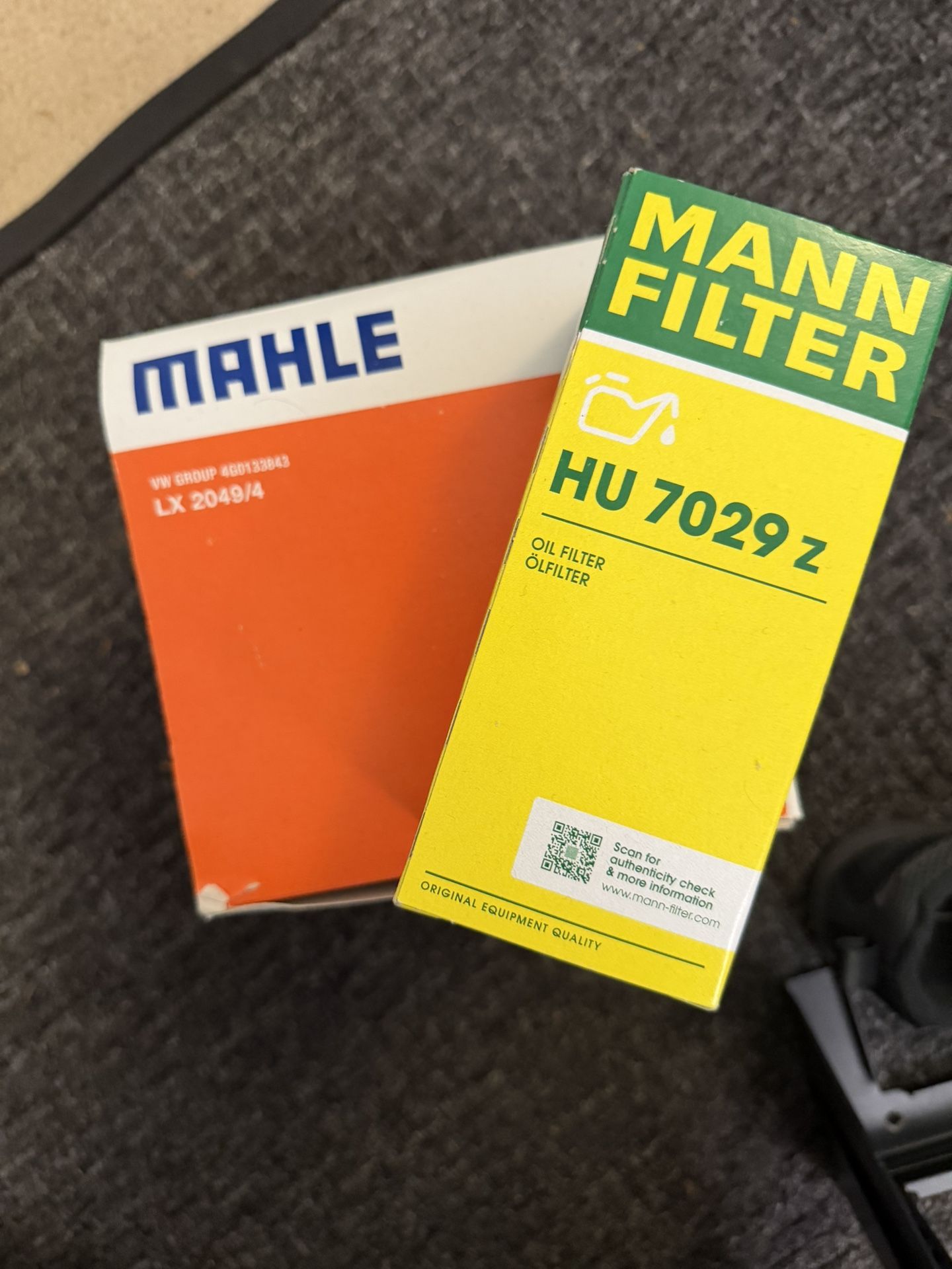 Audi Oil Filter And Air Filter