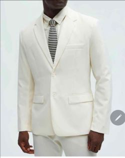Cream modest suit jacket