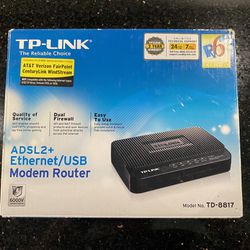 TP-LINK ADSL2+ Ethernet/USB Modem Router TD-8816