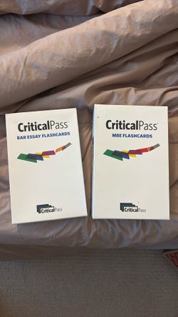 Critical Pass Bar Flashcards