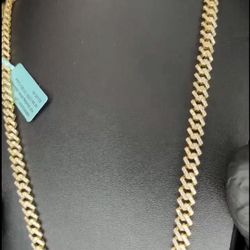 moissanite necklace 925 Silver Gold Over 