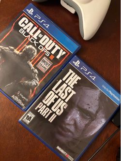 PS4 Game Bundle - The Last of Us Part II & Call of Duty: Black Ops III (Clean Discs)