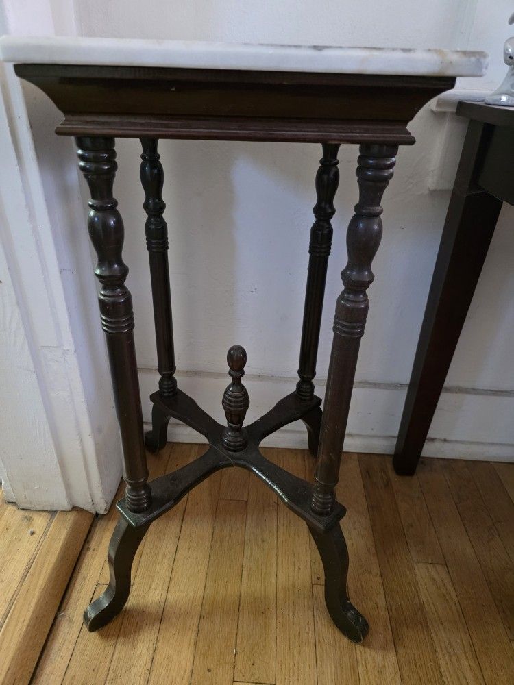 Antique Marble Side Table