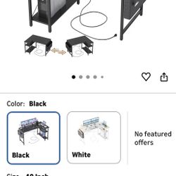 Narrow L Shaped desk