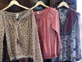 Lucky Brand Boho blouses. Size small.
