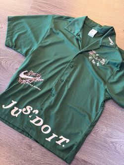 Nike Just Do it Jersey Button Up  Sz. M