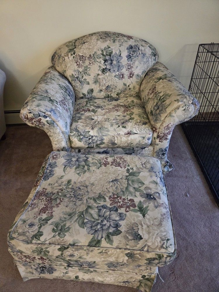 Armchair And Ottoman