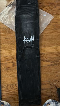 Ksubi Black Distressed Denim Jeans