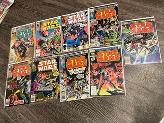 9 Vintage Marvel Comics Star Wars Comic Book Lot