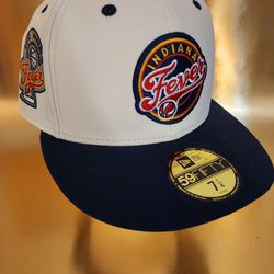 Indiana Fever WNBA New Era 2012 Champions Patch Fitted Hat Size 7 1/4