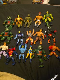 Collection of vintage matel he man figures